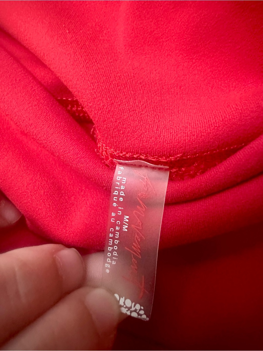 Free People Movement Bright Red Bike Shorts, Medium - Picture 4 of 4
